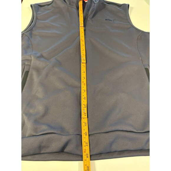 Puma Men’s Golf Power Warm Knit Vest 1/4 Zip Performance Navy Blue Size XL - Picture 5 of 10